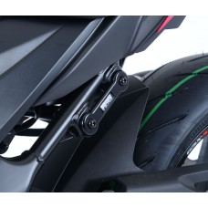 R&G Racing Exhaust Hanger & Left Hand Footrest Blanking Plate Kit - Black for Suzuki GSX-250R '17-'21